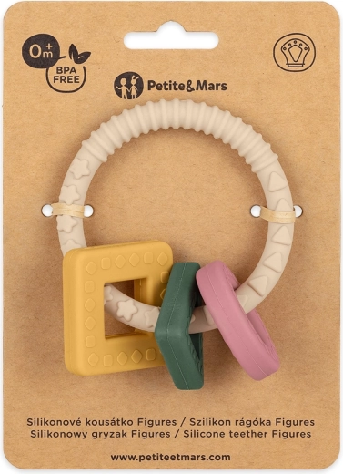 Silikona graužamriņķis Figures Desert Sand PETITE&MARS
