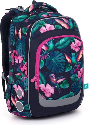 Topgal LORI school backpack with hummingbirds