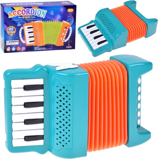 Interactive children's accordion with 40 melodies and volume control - 1 piece