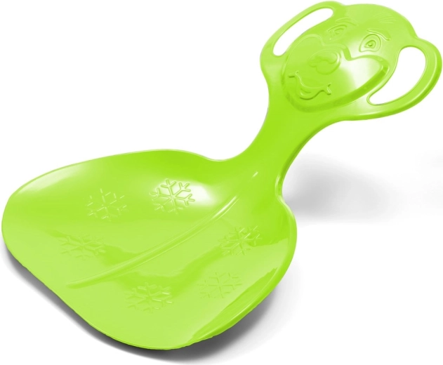 Bērnu sniega slīdeklis-lāpsta BABY MIX Comfort Line M, zaļš