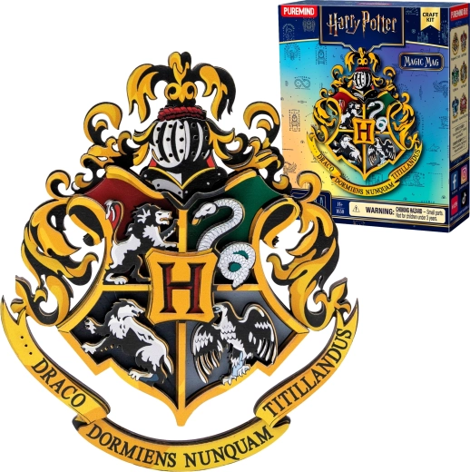 Puremind Harry Potter saliekamā koka 3D puzle – magnēts (Bradvice, pārsteigums) - 1 gab.