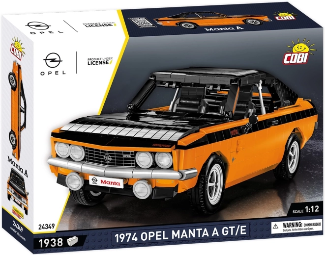 Cobi Opel Manta A GT/E 1974 automašīnas konstruktors 1:12 (1938 detaļas)