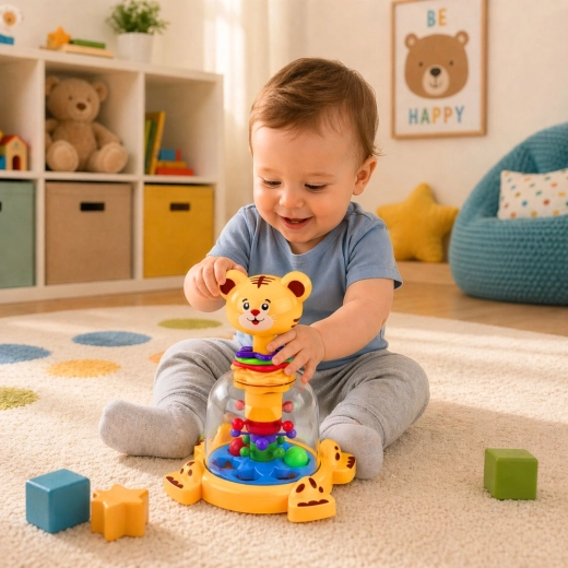 Supports motor skills and coordination with every spin