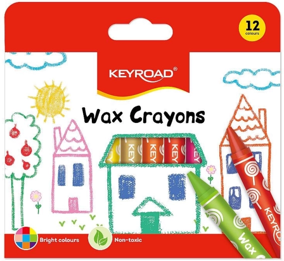 Keyroad Wax Crayons 12 Colors