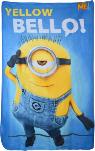 Flīsa sega Minions yellow bello! 100 × 150 cm