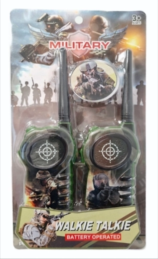 Militārās bērnu rācijas (walkie talkie) ar baterijām