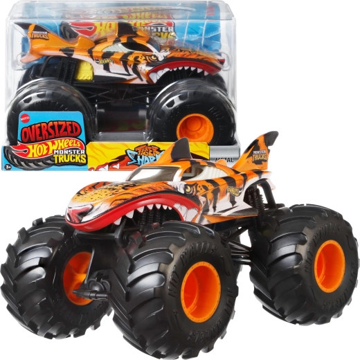 Hot Wheels Monster Trucks Tiger Shark 21 cm – 1 gab.