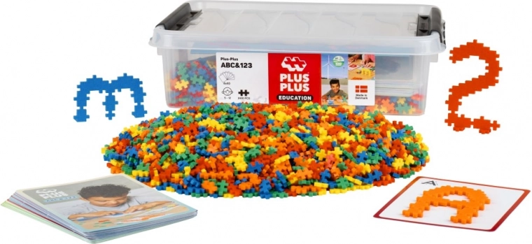 Plus-Plus kaste – skaitļi un burti (2400 detaļas)