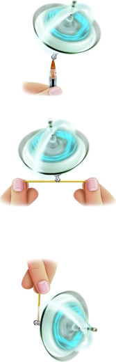 Navir UFO Light-Up Gyroscope - 1 piece