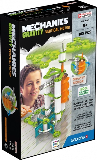 Geomag Mechanics Gravity RE vertikālais motors – magnētiska būvēšanas konstrukcija 183 detaļas