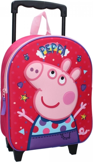 3D ceļojumu mugursoma uz riteņiem Peppa Pig
