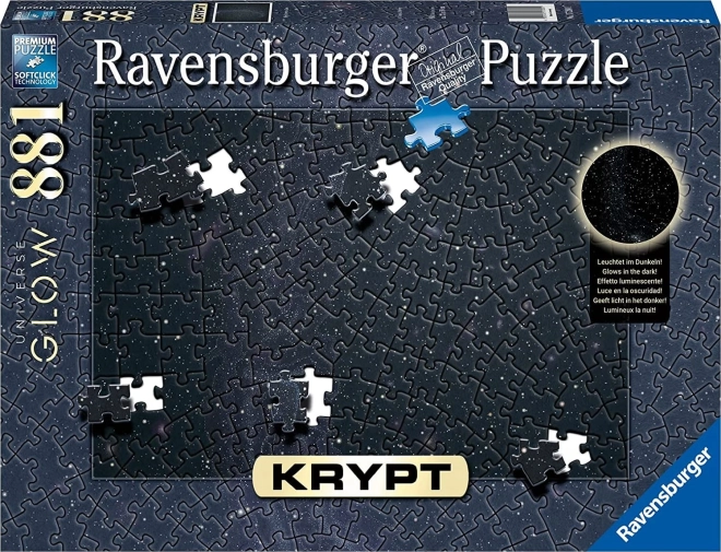 Ravensburger puzle Krypt Universe Glow 881 gabali