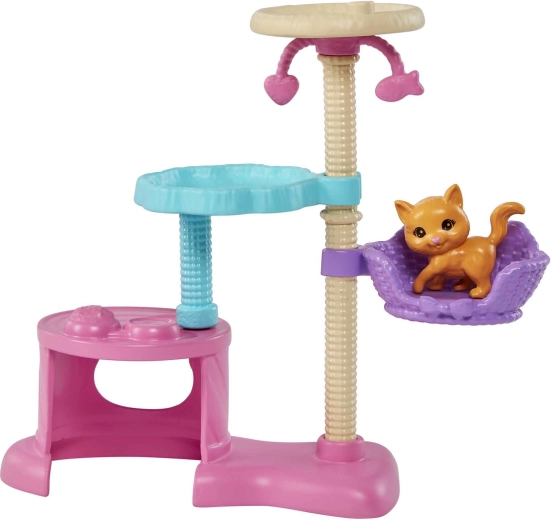 Daudzlīmeņu Kitty Condo bezgalīgām rotaļām