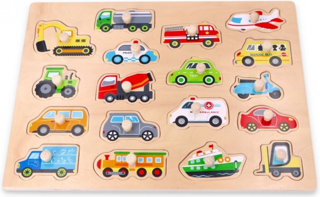 Liela koka ieliktnīša puzle – transports