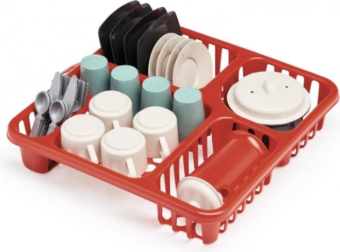 Large dish set with drainer for children