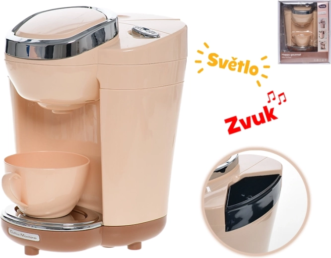 Kids' Coffee Maker with Light and Sound, Battery-Powered, 18.5 cm