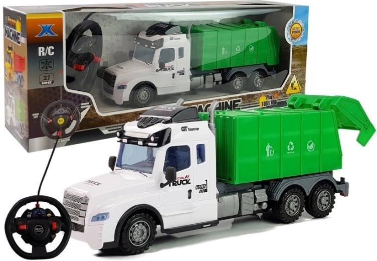 RC atkritumu savākšanas auto ar tālvadību