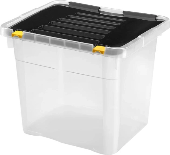 Plastmasas uzglabāšanas kaste ar vāku HEIDRUN One 36 l