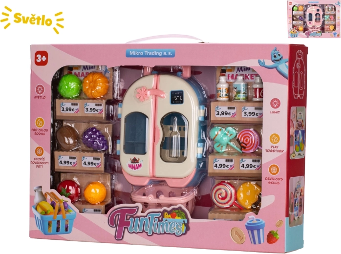 Bērnu ledusskapis ar gaismas efektiem 14 cm