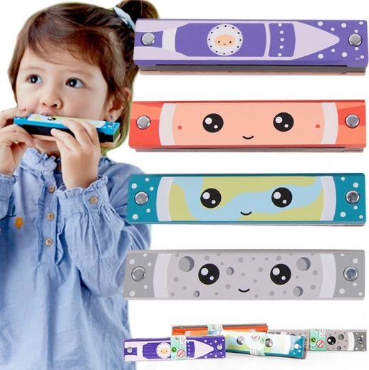 Koka harmonika Classic World bērniem