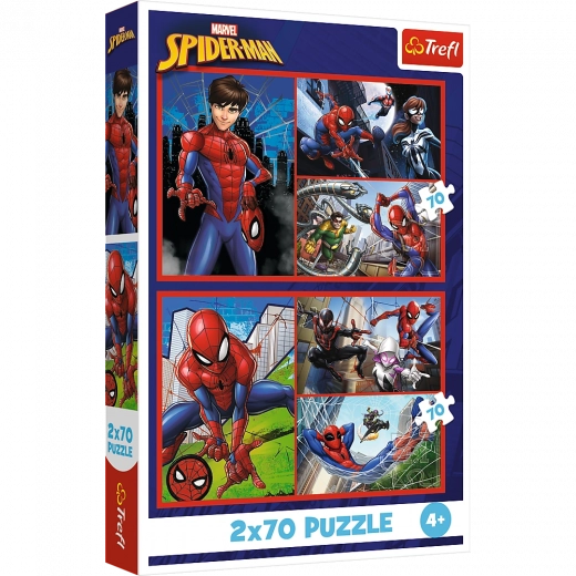 Puzle 2x70 – Disney Marvel Spiderman zirnekļstāsti