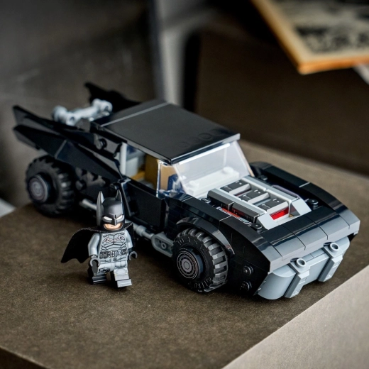 Detailed Batmobile with opening roof