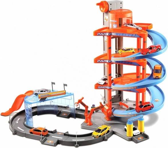 Darbojošs lifts un daudzstāvu stāvvieta