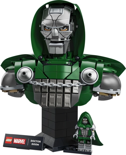 Doktora Dooma minifigūra komplektā