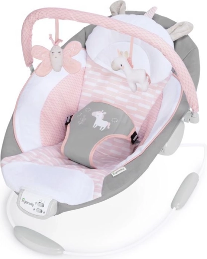 Ingenuity Flora the Unicorn vibrating bouncer with melodies