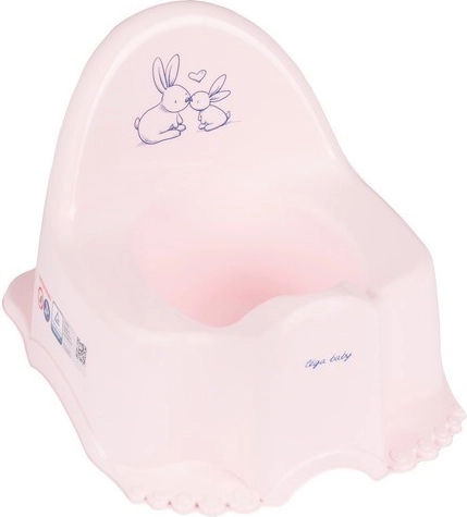 Bērnu podiņš ar melodiju Bunny rozā krāsā