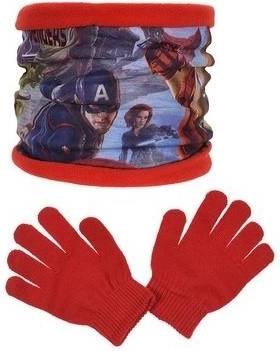 Kakla sildītājs un cimdi Avengers - 1 gab.