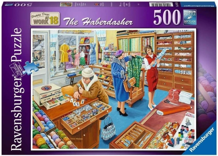 Ravensburger puzle Happy Days at Work: galantērija 500 gabaliņi