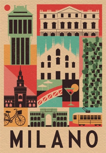 CLEMENTONI Puzzle Style in the City: Milan 1000 pieces