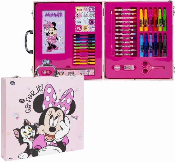 Wooden Minnie drawing case – 42 pieces