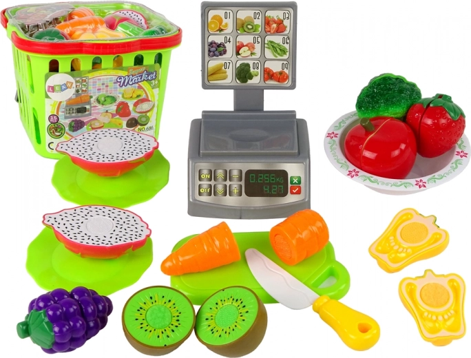 Vegetable Cutting Basket Shop Scales