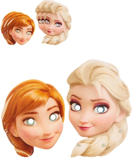 Carnival paper mask Frozen – set of 6 pcs