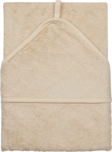 Timboo bērnu dvielis ar kapuci 75 × 75 cm Frosted Almond