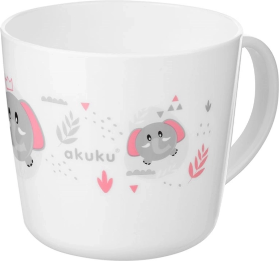 Bērnu krūzīte ar rokturi Akuku 250 ml – zilonīši
