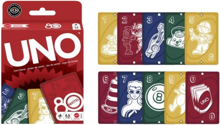 Kāršu spēle UNO – Mattel 80. gadadiena
