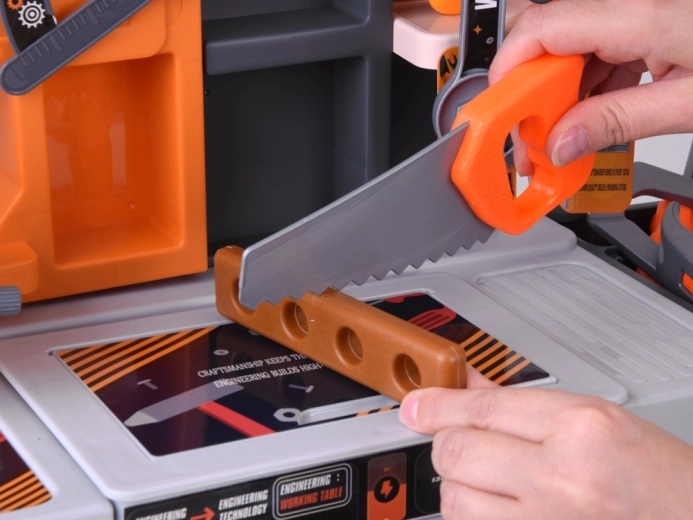 Work panel and realistic tools