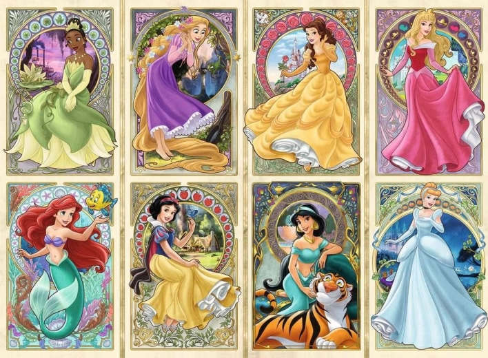 Puzle Princeses jūgendstila stilā – Ravensburger 1000 gab.