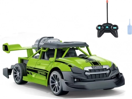 RC auto 1:20 ar dūmu efektu sarkans