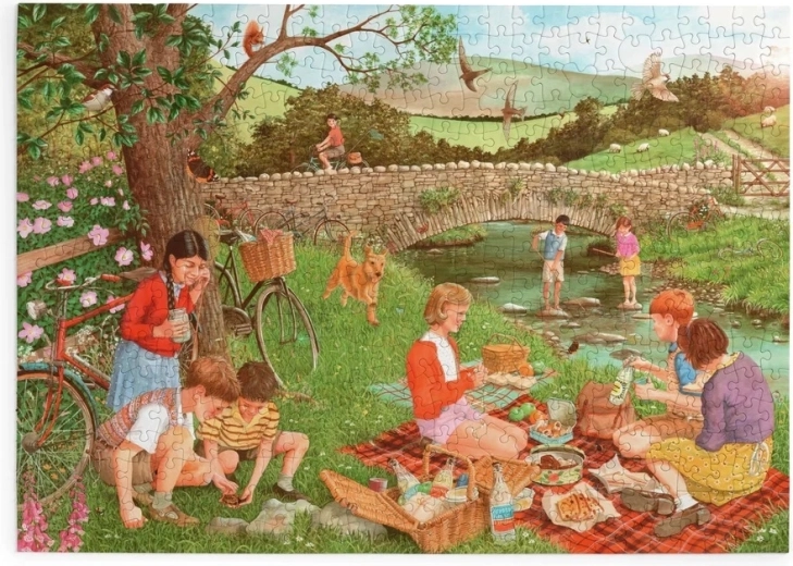 House of Puzzles Picnic and Discovery Puzzle, 500 Extra-Large Pieces
