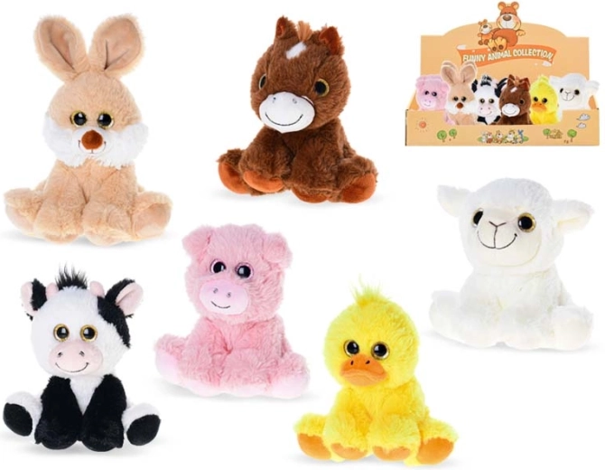 Plīša fermas dzīvnieciņi 14 cm