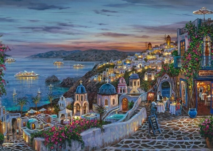 Puzle “Saulriets pār Santorini” 1000 gab. SCHMIDT