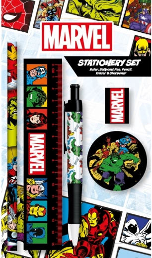 Marvel skolas piederumu komplekts ar tematiku