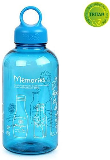 Plastmasas ūdens pudele Bisfree Loop 530 ml, zila
