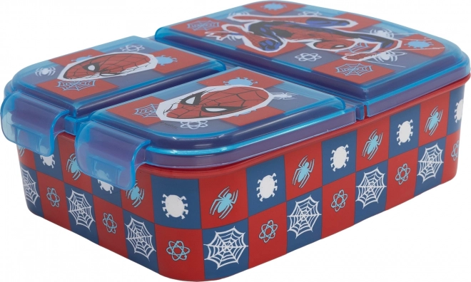Uzkodu kārbiņa Spider-Man ar 3 nodalījumiem – 1 gabals