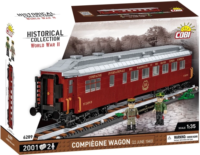 COBI vēsturiskais Compiègne vagons, 1940. gada 22. jūnijs, mērogs 1:35
