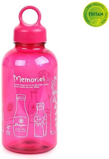 Plastmasas ūdens pudele Bisfree Loop 530 ml rozā
